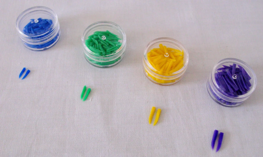 Colorful Different Sizes Plastic Dental Wedges with Holes