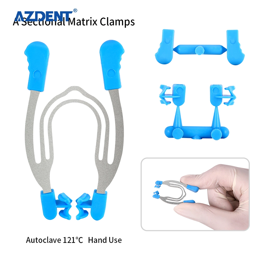 Azdent Dental Sectional Contoured Matrix Clip Matrices Clamps Wedges Dental Material