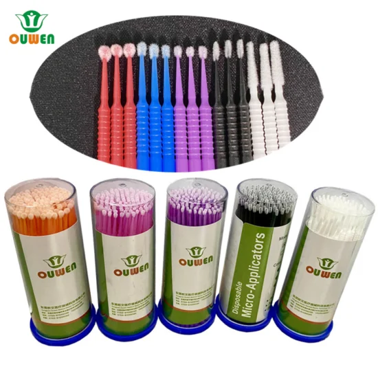 ISO13485 CE FDA Dental Micro aplicador microcepillo desechable Stick