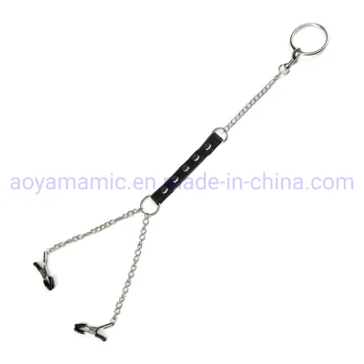 Anillo de bloqueo de pene de Bondage masculino con abrazaderas de pezón Bdsm Bondage Sex Slave Toys para hombres y homosexuales